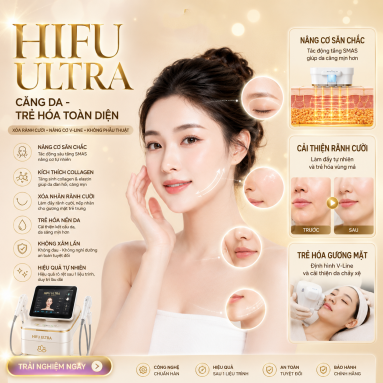 HIFU Ultra Nâng Cơ – Xóa Rãnh Cười Hiệu Quả Không Phẫu Thuật