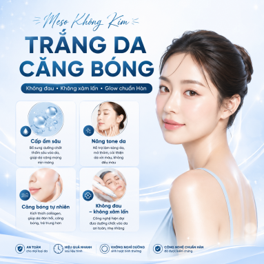 Meso Không Kim Trắng Da – Căng Bóng Giải Pháp Chăm Sóc Da Không Xâm Lấn
